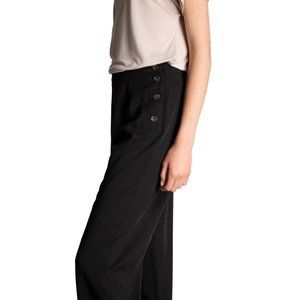 Tencel Side Button Slacks